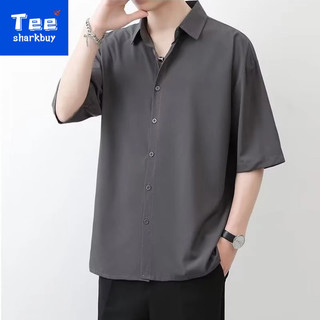 Áo Sơ Mi Thời Trang Nam Tay Ngắn Mùa Hè Hợp Thời Trang Nam Áo Sơ Mi Nửa Tay Màu Đen