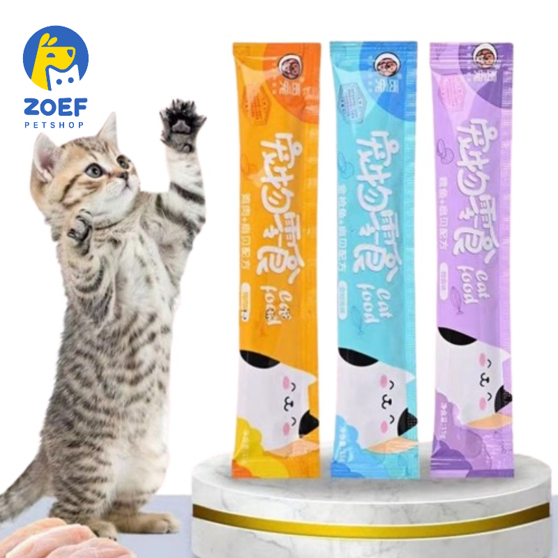 ZOEF Súp thưởng cho mèo thú cưng thanh 15gr , cat food, pet snack LI0275