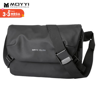  Túi xách MOYYI - Da PVC đen chống thấm nước thời trang và bền bỉ - Dành cho sinh viên người đi làm và người đi làm 