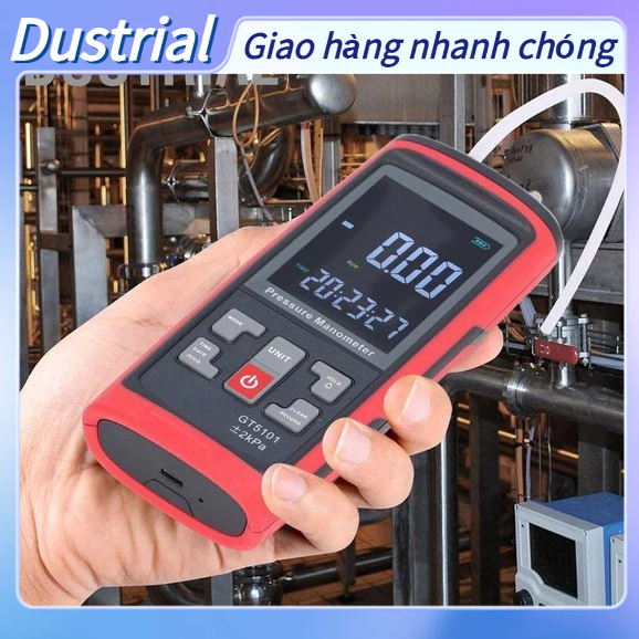 Dustrial Đồng hồ đo áp suất chênh lệch ± 2KPa Áp kế kỹ thuật số có độ chính xác cao cho luyện kim Năng lượng điện hạt nhân