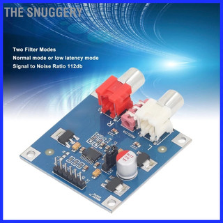 The snuggery mô-đun giải mã dac abs 32bit 384k 2 chế độ lọc âm thanh kỹ thuật số dc 5v đến 10v