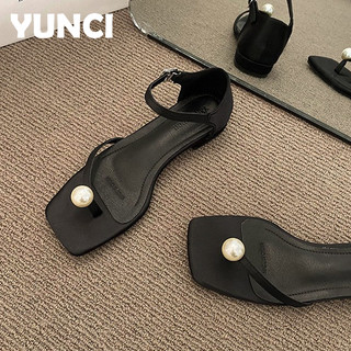 YUNCI Giày Cao Gót Mũi Nhọn GIÀY SANDAL Thời Trang Mới 2024 Cho Nữ Chống trơn trượt Hợp thời Đế êm Tiện lợi FGL24207W5 8Z240221