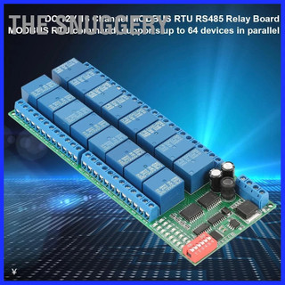 The snuggery dc 12v 16 kênh modbus rtu rs485 module relay ban bộ điều khiển plc cổng nối tiếp công tắc