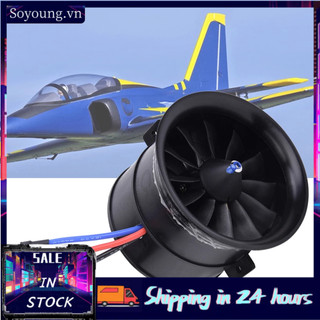 Cánh quạt quạt 12 cánh Treee EDF 70mm kèm động cơ khởi động cho máy bay mô hình RC