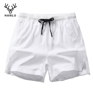 Quần short nam HANLU, màu đơn, đơn giản, đa năng, mỏng, tập thể dục, thể thao và quần thường ngày