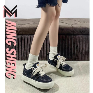 Giày Vải canvas Đế Dày Phong Cách retro Mỹ Thời Trang Cho Nữ