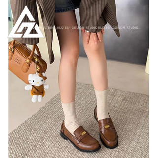 Giày đơn nữ AZ lười một bàn đạp lười biếng đa năng vàng nhỏ giày lười đế dày giày thường