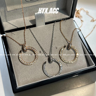 Vòng cổ nữ Vòng cổ mặt dây chuyền móng tay kim cương cá tính
