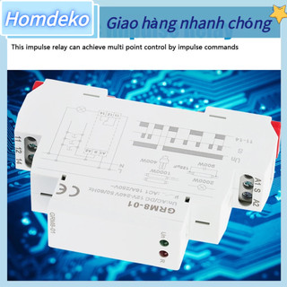 Grm8-01 rơle xung điện tử chốt bộ nhớ ac/dc12-240v homdeko