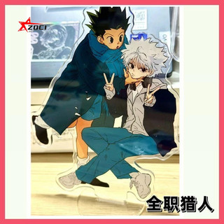 Thương hiệu đứng HUNTER HUNTER HUNTER Gon Freecss Leorio Killua Zoldyck Little Red Book Cùng phong cách Anime Hàng hóa toàn thời gian HUNTER Acrylic Trang trí máy tính để bàn Quà tặng giá trị cao cho bạn bè Bạn gái