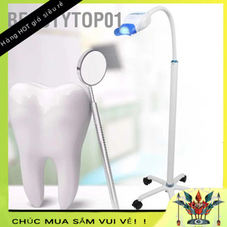 Máy tẩy trắng răng, Đèn LED làm trắng màu xanh mát mẻ làm trắng răng hiệu quả, tẩy trắng an toàn, không ê buốt răng 100-240V BeautyTop01