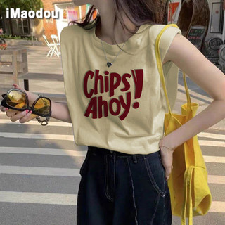 IMAODOU Xu hướng mùa hè phong cách cá tính bên ngoài mặc vest nữ cotton không tay áo thun nữ kangshi dài vừa phải áo rộng nữ