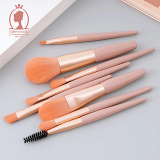 PP 4color 8pcs/Set Cọ Trang Điểm mini Màu Sắc macaron