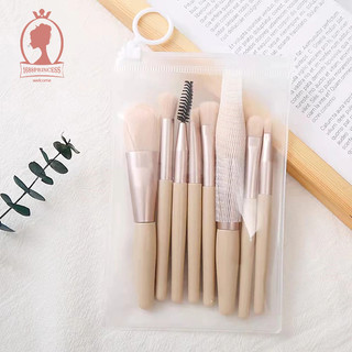 PP 4color 8pcs/Set Cọ Trang Điểm mini Màu Sắc macaron