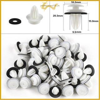 Bộ 100 ốc vít bằng nhựa thay thế cho kẹp cản trước xe hơi tiện dụng
