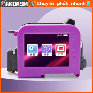 [Trong Kho] Máy in phun cầm tay mã QR Màn hình cảm ứng màu LED hóa CPU 4 lõi 12 7mm AKOASM