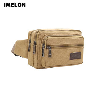 Imelon Túi Đeo Hông Vải canvas Cỡ Lớn Đựng Điện Thoại Phong Cách Doanh Nhân Thời Trang Cho Nam