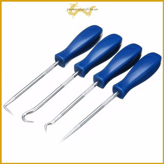 Oto 4 xe pick & hook set o ring oil seal gasket puller remover craft hand tools