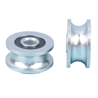 [Shgezm] 1 Bánh xe ròng rọc vòng bi lăn 8 * 30 * 14mm, Bánh xe rãnh chữ U, Bánh xe dẫn hướng đường 6x30x14mm / Bánh xe lăn chống gỉ [MỚI]