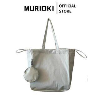 MURIOKI Túi Tote Nylon MURIOKI có túi Mini dành cho nữ Túi đi học phong cách Hàn Quốc Túi đeo vai đi lại