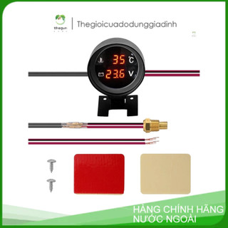 Nhiệt độ nhiệt độ temperatura led ô tô nước ô tô nhiệt độ nước nhiệt độ nước 2 trong 1 led tròn 1 12.0v 24v + vôn kế vôn kế nhiệt độ temperatura moto volt meter 2 moto10.26