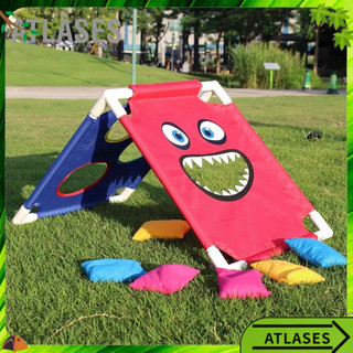 Túi đậu di động ném bảng trò chơi cornhole bộ 1 và 6 atlases~