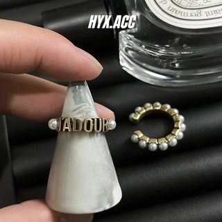Nhẫn nữ Nhẫn ngọc trai cổ điển Nhẫn có thể điều chỉnh