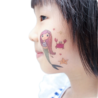Shgd > Phim hoạt hình trẻ em Hình xăm tạm thời Hình xăm nàng tiên cá Nhãn dán Tatoo giả chống nước