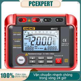 Aneng MH12 Máy kiểm tra điện trở cách nhiệt Bàn lắc Megger Độ chính xác cao Máy đo điện trở cách nhiệt kỹ thuật số Đồng hồ đo điện áp