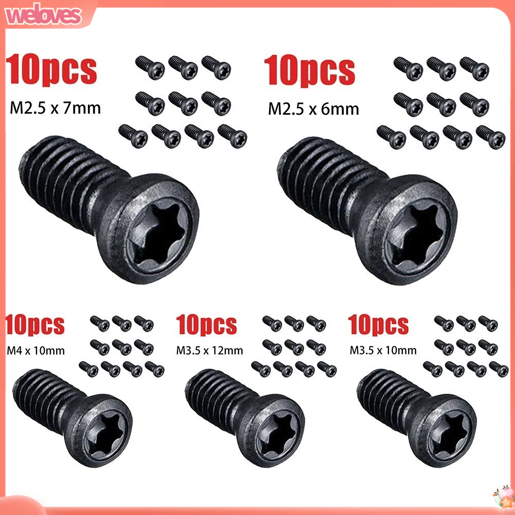 {WELV} Torx Screws 10pcs Insert Torx Screw Tool Screw Machine Screws M2.5 M3.5 M4