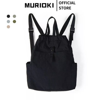 MURIOKI Ba Lô Đa Năng Cho Nữ Nylon Trơn Dung Tích Lớn Có Thể Thu Vào Ba Lô Túi Xách Túi Đeo Vai Máy Tính Bảng Túi Ba Lô Đi Học Túi Xách