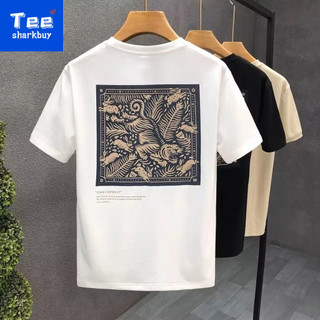 Áo thun ngắn tay in hình phổ biến Nam mùa hè Phong cách mới Nam phiên bản Hàn Quốc Slim-fit
