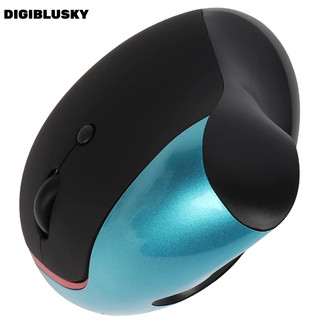 Digiblusky chuột quang 5d chuột không dây 2.4ghz dọc không dây công thái học usb chuột có thể điều chỉnh dpi 800 / 1200 / 1600 chuột sạc