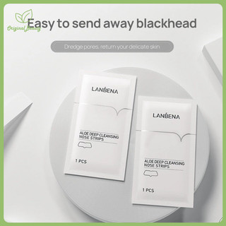 Loại bỏ mụn đầu đen Miếng dán mũi lô hội Đầu đen Miếng dán mũi một mảnh Tinh chất thực vật Nhẹ nhàng Không gây kích ứng