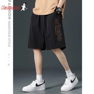Quần short phong cách mới dành cho nam, mỏng, dài năm xu, quần lớn, dáng rộng, thương hiệu hợp thời trang, thể thao thông thường