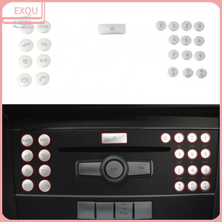 Car air condition cd-panel button trim for mercedes-benz c class w204 glk x204