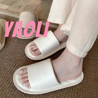 Yaoli dép tắm mới chống trơn trượt đơn giản trong nhà eva thời trang cặp đôi dép