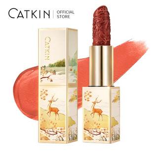  Son môi khắc đẹp CATKIN Matte Lip Makeup Lustre Lip Lint Chống nước Dưỡng ẩm lâu trôi Lip Chinoiserie 3.6g