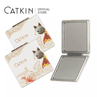 Gương Trang Điểm mini catkin Bằng Thép Không Gỉ Che Phủ Toàn Diện