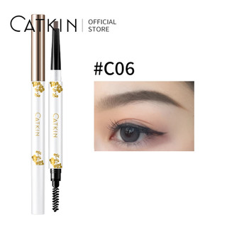 Bút chì kẻ mày Catkin Chống thấm nước Trang điểm lâu trôi Chống nước Kết xuất màu cao có sẵn cho người mới bắt đầu 3 màu