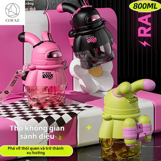 COFAZ Bình Nước Hình Thỏ Sang Trọng Dung Tích 800ml Thích Hợp Cho Bé Trai Và Bé Gái