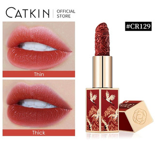 Son môi khắc CATKIN Chống thấm nước Dưỡng ẩm lâu trôi Mịn 6 màu 3.6g