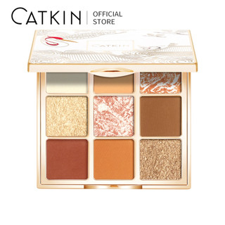 【GET FREE GIFT】Bảng phấn mắt CATKIN 9 màu nhũ và lì kết hợp thời trang sành điệu thời trang cho nữ 14.4g