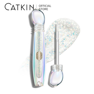 Phấn trang điểm mắt CATKIN ánh nhũ lấp lánh dạng lỏng chống thấm nước nhanh khô lên màu tốt dịu nhẹ 1.7g