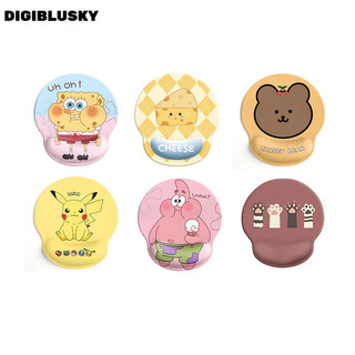 DIGIBLUSKY Hoạt Hình Dễ Thương Miếng Lót Chuột Silicon Mềm Miếng Lót Cổ Tay Chuột Có Hỗ Trợ