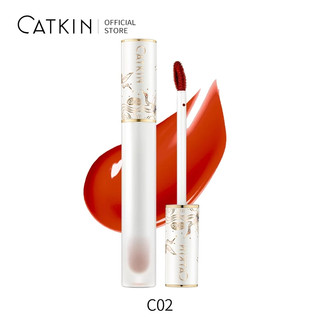 CATKIN Son bóng tint lì  dạng lỏng màu sắc tươi sáng dưỡng ẩm lâu trôi nội địa Son Tint lì cho môi căng mọng Juicy Lasting Tint 1.8g