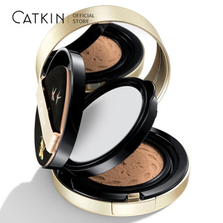 Catkin CATKIN Đệm Không Khí Hai Lớp Cố Định Trang Điểm Bấm Bột Nữ Kiểm Soát Dầu Che Khuyết Điểm Dưỡng Ẩm Lâu Dài