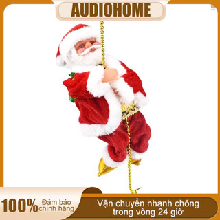 Ông già noel leo núi chạy bằng pin có đèn và nhạc trang trí giáng sinh 1 #