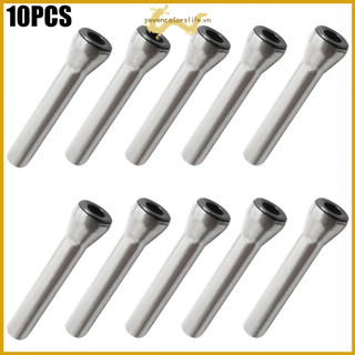 Bộ 10 đầu bọc cần câu cá bằng thép không gỉ
