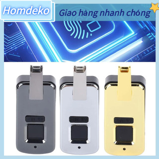 Homdeko khóa vân tay nhỏ thông minh điện tích hợp túi hành lý vali du lịch kim nhôm 3.7v